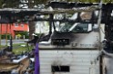 Wohnmobil ausgebrannt Koeln Porz Linder Mauspfad P018